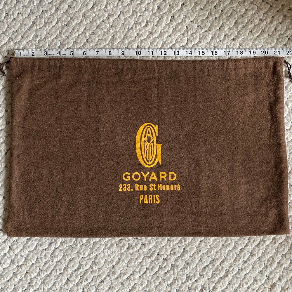GOYARD Paris Authentic Large Tote Bag Sleeper NEW! 21.5" 14" RARE xl Gold Logo - Picture 4 of 5